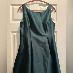 Adrianna Papell Dark Green Midi Dress